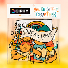 Giphy - We're in this together!. Animation, 2D Animation, Character Animation, and Motion Graphics project by Orlando Korzo - 05.23.2020