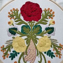 Mi Proyecto del curso: Técnica de bordado con paso atrás. Embroider, and Textile Design project by Maria Echarry - 05.21.2020