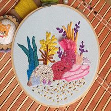 Corales kawaii. Un progetto di Ricamo, Needle felting e Pittura ad acquerello di Michelle de la Rosa - 23.05.2020