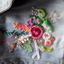 Corales denim. Un progetto di Ricamo di Michelle de la Rosa - 23.05.2020