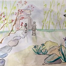 Mi Proyecto del curso: Ilustración en acuarela con influencia japonesa. Un progetto di Illustrazione tradizionale di Christèle MOUCHEL - 23.05.2020