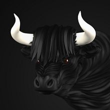 Toro escocés . Projekt z dziedziny 3D i  Projektowanie 3D użytkownika Hodei Piquer Garcia - 23.05.2020