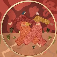 Danza. Arts, Crafts, Embroider, Drawing, Digital Drawing, Traditional illustration, and Digital Illustration project by Yamila Yjilioff - 05.23.2019