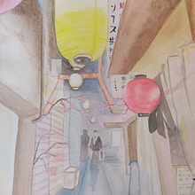 Calle de Tokyo. Un progetto di Illustrazione tradizionale, Illustrazione architettonica, Illustrazione botanica, Illustrazione con inchiostro e Illustrazione infantile di juncal_ayro - 23.05.2020