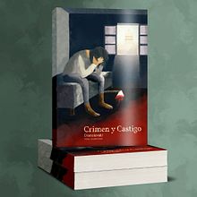 Ilustración de portada "Crimen y Castigo". Een project van Traditionele illustratie y Digitale illustratie van Fernando Lorente Domínguez - 25.09.2020