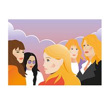 Big Little Lies (poster). Traditional illustration, Portrait Drawing, Vector Illustration, Film, Video, and TV project by Lisa Fernández Karlsson - 05.24.2020
