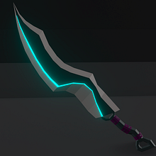 Espada LowPoly. 3D Modeling, 3D Design, and Game Design project by Alejandro Alvarado Loria - 05.24.2020