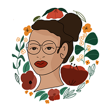 Binta’s project in Illustrated portraits with botanical elements course. Een project van Digitale illustratie van sako binta - 24.05.2020