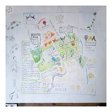 Neighborhood Map of Cheviot Hills, During Covid-19, New York Times Challenge. Traditional illustration project by Alissa White - 05.25.2020