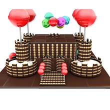 3D Castillo de chocolate Ein Projekt aus dem Bereich 3D und 3-D-Modellierung von Sergio Arvizu Blanco - 24.05.2020