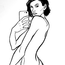 Selfie. Drawing, and Traditional illustration project by emmanuel_molia - 05.25.2020