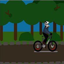 Animación y diseño de personajes  MTB ENDURO. 2D Animation project by Luciano Arevalo - 05.22.2020