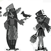 Mi Proyecto del curso: Fábrica de personajes ilustrados "Brujas mágicas del bosque". Un progetto di Illustrazione tradizionale di Leilani Martínez - 28.05.2020
