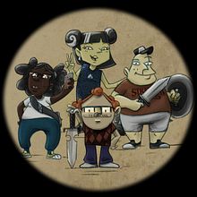 Los Guerreros Nerds. Creativit, Drawing, Pencil Drawing, Character Design, Traditional illustration, and Digital Painting project by Bruno Coltro Ferrari - 06.19.2020