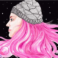 Winter. Portrait Drawing, and Traditional illustration project by Sandra Wind - 05.25.2020