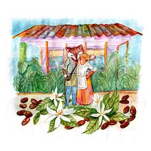 Sr. Zorro y Sra. Gazela. Mi Proyecto del curso: Ilustración en acuarela con influencia japonesa . Ilustrasi tradisional proyek oleh Sebastian Casas Ayala - 05.25.2020