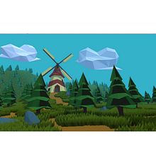 Mi Proyecto del curso: Modelado de escenarios low poly para videojuegos. Un projet de Modélisation 3D de krisoa.abril - 25.05.2020