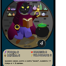 Concurso "Carta RPG" - Miau-Lévola. Criatividade, Desenho, Desenho digital, Design de personagens, Ilustração tradicional, Ilustração digital e Ilustração vetorial projeto de Mimi Rizzon - 15.05.2020