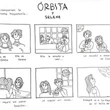 "Órbita y Selene". Character Design, Writing, Traditional illustration, Stor, and board project by Sofía Arreguín - 05.25.2020