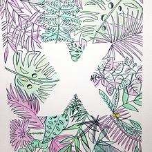 Letras y plantas. Botanical Illustration project by Gretel Castillo - 05.25.2020