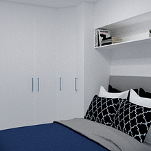 Projeto de reforma e decoração Quarto compartilhado.. Projekt z dziedziny  Architektura i Projektowanie wnętrz użytkownika Nayara Tiosi - 25.05.2020