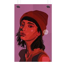 Pink Woman. Digital Drawing, Digital Design, Traditional illustration, and Digital Illustration project by Alison Giorgana - 05.25.2020
