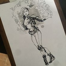 Meu projeto do curso:  Desenho de personagens femininas para quadrinhos. Un proyecto de Dibujo de Geraldo Cunha - 26.05.2020