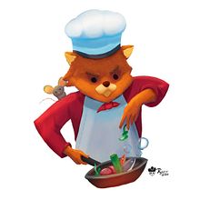 CHEF CAT : Pintura digital de personajes: ilustra con luz y color . % Renzo Yuve tarafından hazırlanan Konsept Sanatı, Karakter Tasarımı, Geleneksel illüstras, Ve on projesi - 05.26.2020