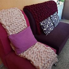 Mi Proyecto del curso: Introducción al arm knitting y teñido de lana. Un progetto di Fiber Art di Gilda Bernal - 26.05.2020