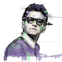 Retratando música. Portrait Drawing, Retail Design, Traditional illustration, and Digital Illustration project by Pilar Y Atienza - 05.26.2020