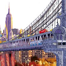 New York Bridges. Un projet de Illustration architecturale, Architecture et Illustration traditionnelle de Carlo Stanga - 26.05.2020