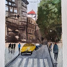 My project in Urban Landscapes in Watercolor course. Un proyecto de Pintura a la acuarela de Giacomo Rimatori - 26.05.2020