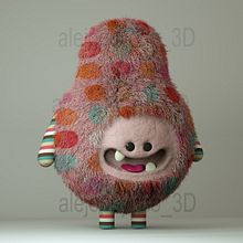 Peludos. 3D, and 3D Modeling project by Alejandro Duarte - 05.27.2020