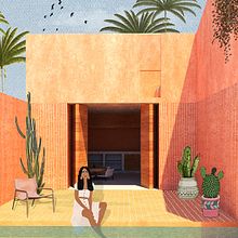 My project in Architectural Visualization Using Digital Collage course. Un proyecto de Modelado 3D, Ilustración arquitectónica, Arquitectura y Diseño 3D de Luciane Giusti - 27.05.2020
