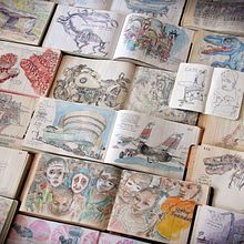 Extracts from my most recents sketchbooks.. Traditional illustration, Sketchbook, and Sketching project by Lapin - 05.27.2020