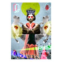 Ilustraciones para ´La Reina de Diamantes´ - Papelería. Un progetto di Collage, Creatività, Graphic design, Illustrazione tradizionale e Packaging di INMANTADAGRAFIK - 25.03.2018