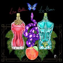 La Belle & Le Beau. Un progetto di Illustrazione tradizionale, Design, Design di poster  e Graphic design di Glauber Rodriguez - 27.05.2020