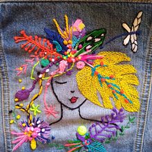 Mi Proyecto del curso: Bordado y personalización de accesorios . Embroider project by Alma Zamora - 05.28.2020
