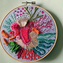 Mi Proyecto del curso: Técnicas avanzadas de bordado: puntadas y composiciones con volumen. Un progetto di Ricamo di Judith Hernández - 28.05.2020