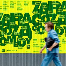 Zaragoza Comedy 2018. Poster Design, Graphic Design, T, pograph, Design, T, and pograph project by Mateu Aguilella - 12.17.2017