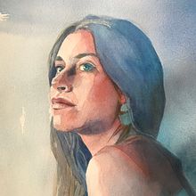 Mi Proyecto del curso: Retrato artístico en acuarela. Projekt z dziedziny  Sztuki piękne użytkownika Llanos Part Jornet - 28.05.2020