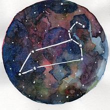 Mi Proyecto del curso: "Constelación de Leo". Pintura em aquarela projeto de Uriel Garibay Román - 29.05.2020