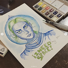 Mi Proyecto del curso: Cuaderno de retratos en acuarela. Sketching project by daniel.alvan - 05.29.2020