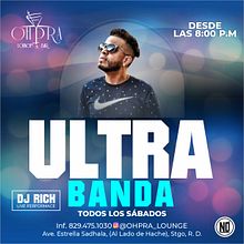 Ohpra Bar And Lounge Presenta: Ultra Banda (Flyer). Un projet de Design , Design graphique, Publicité , et Réseaux sociaux de Nelson Cirineo - 04.01.2019
