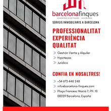 Flyer Barcelona Finques Bilingüe. Design editorial, Design gráfico, e Publicidade projeto de Marta Arévalo Segarra - 29.05.2020
