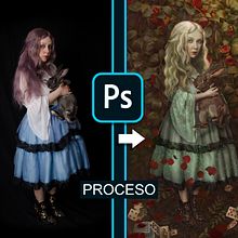 Proyecto personal: Homenaje a Benjamin Lacombe. Un proyecto de Ilustración digital y Retoque fotográfico de Alexandra Martín García | ArtDrómeda - 29.05.2020