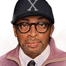 Retrato Spike Lee . Un proyecto de Dibujo de Retrato, Dibujo realista, Ilustración tradicional e Ilustración digital de Capi Cabrera - 30.05.2020