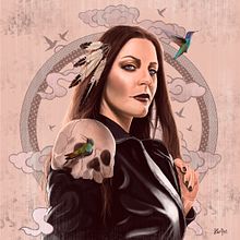  este es mi proyecto terminado Floor Jansen cantante de Nigthwish . Un proyecto de Dibujo e Ilustración digital de César García Pino - 30.05.2020