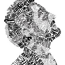 My project in Hand-Drawn Typographic Portrait course. Een project van  Artistieke tekening, Digitale illustratie,  Tekening,  H, lettering, Traditionele illustratie y  Belettering van dypcbd - 30.05.2020