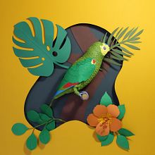 Mi Proyecto del curso: Técnicas avanzadas de papercraft: diseñando con papel. Arts, Crafts, Traditional illustration, and Paper Craft project by Dilene Oliveira - 05.30.2020